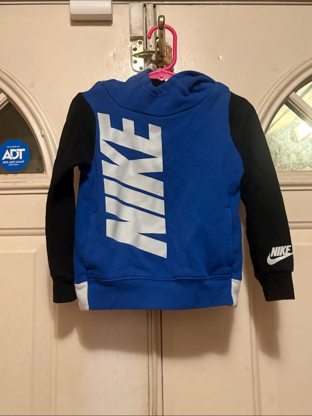 Nike Blue & Black Big Logo Hooded Sweatshirt